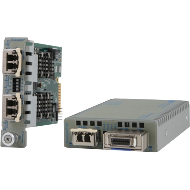 Omnitron 10Gbps Protocol-Transparent Media Converter/Transponder 8599-00-W XG
