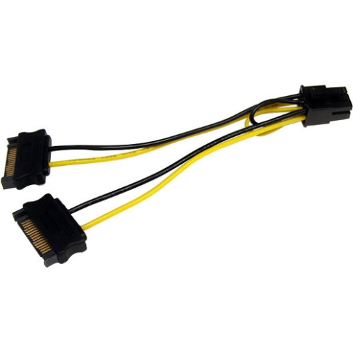 StarTech.com 6in SATA Power to 6 Pin PCI Express Video Card Power Cable Adapter SATPCIEXADAP