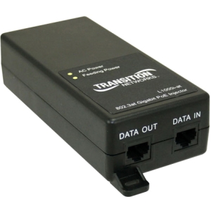 Transition Networks Power over Ethernet Plus Injector L1000I-AT-NA L1000i-at