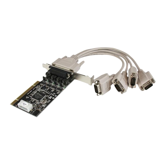 StarTech.com 4 Port RS232 PCI Serial Card Adapter with Power Output PCI4S954PW