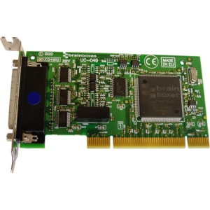 Brainboxes 4 Port Low Profile RS232 PCI Serial Card Opto Isolated TX,RX,GND,CTS & RTS UC-061
