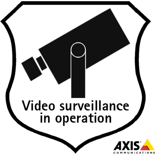 AXIS Surveillance Sticker 5502-811