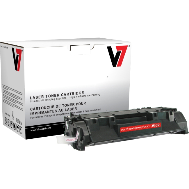V7 Black Toner Cartridge, MICR, Toner Cartridge, MICR For HP LaserJet P2030, P20 THK2505AM