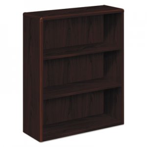 HON 10700 Series Wood Bookcase, Three-Shelf, 36w x 13-1/8d x 43-3/8h, Mahogany 10753NN HON10753NN 10753N
