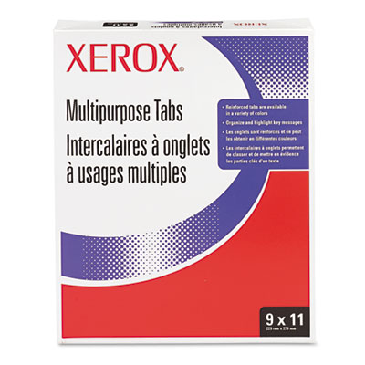 Xerox Single Reverse Collated Index Dividers, 5-Tab, Punched, 9 x 11, 250 Sets/Box XER3R04416 3R04416