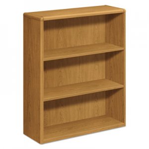 HON 10700 Series Wood Bookcase, Three-Shelf, 36w x 13-1/8d x 43-3/8h, Harvest 10753CC HON10753CC 10753C