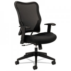 basyx VL702 Series High-Back Swivel/Tilt Work Chair, Black Mesh VL702MM10 BSXVL702MM10