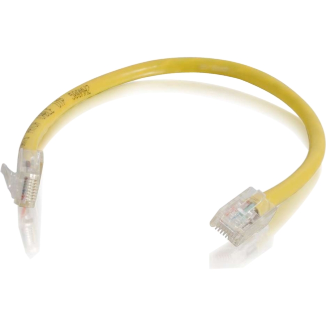 C2G 6in Cat6 Non-Booted Unshielded (UTP) Network Patch Cable - Yellow 00966