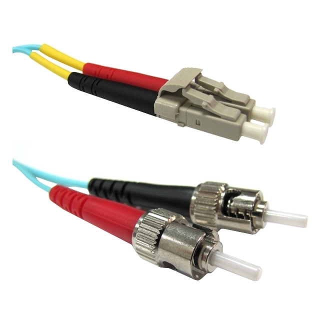 Weltron 10 Gb LC/ST Multi-mode 50/125M Aqua Fiber Patch Cables 90-5101-3M