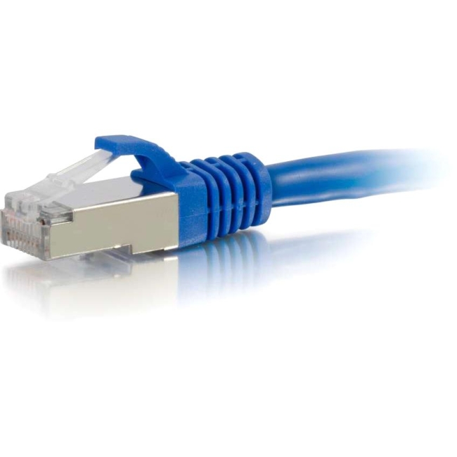 C2G 1ft Cat6 Snagless Shielded (STP) Network Patch Cable - Blue 00791