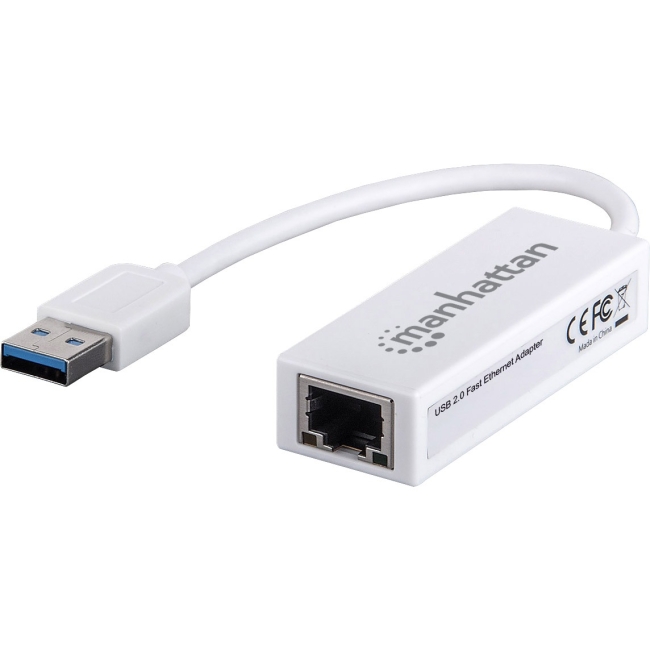 Manhattan Wired USB 2.0 Fast Ethernet Adapter 506731