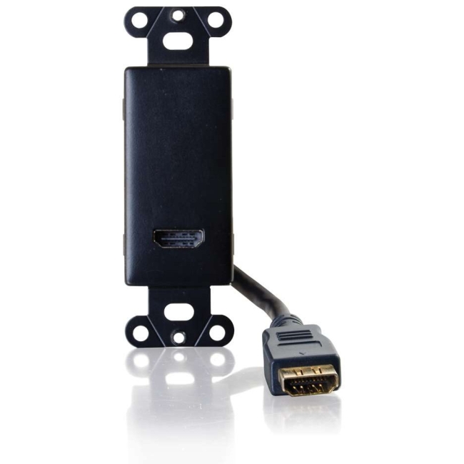 C2G HDMI Pass Through Wall Plate - Black 41045