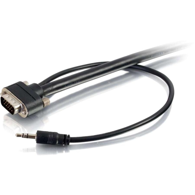 C2G 1ft Select VGA + 3.5mm A/V Cable M/M 50223