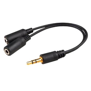 AddOn Bulk 5 Pack 3.5mm (1/8in) Audio Headset Splitter - M/FF HSMFF-5PK