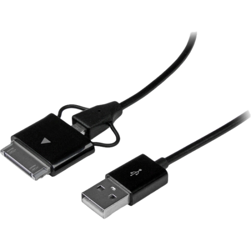 StarTech.com 0.65m (2 Ft) Samsung Galaxy Tab Dock Connector or Micro USB to USB Combo Cable USB2UBSDC