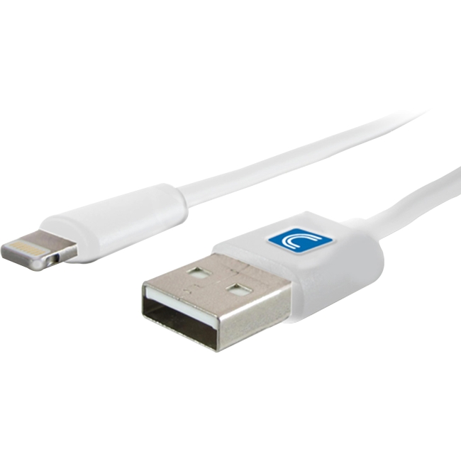 Comprehensive Lightning Male to USB A Male Cable White 6ft LTNG-USBA-6ST