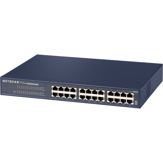 Netgear ProSafe 24-Port 10/100 Mbps Fast Ethernet Switch JFS524-200NAS JFS524