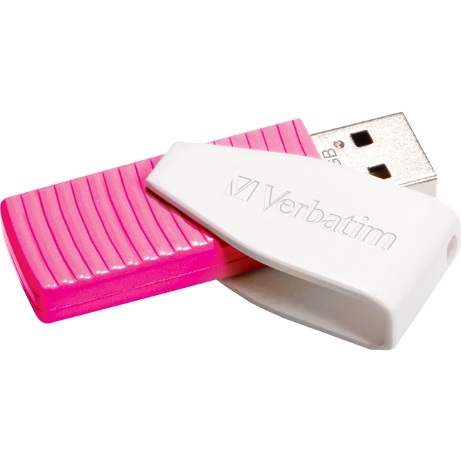 Verbatim 16GB Store 'n' Go Swivel USB Drive - Hot Pink 49813