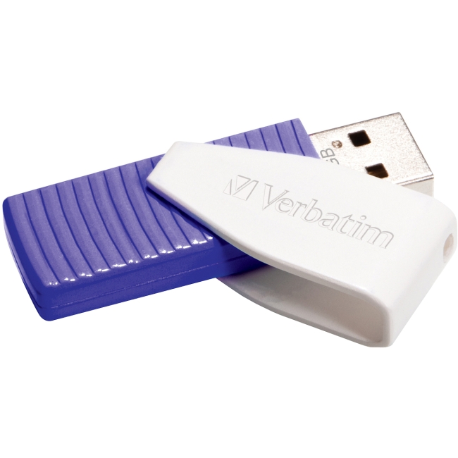 Verbatim 64GB Store 'n' Go Swivel USB Drive - Violet 49816