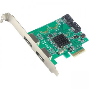 SYBA Multimedia SATA III 2 External 2 Internal 4-port PCI-e Version 2.0, x2 Slot Controller Card SI