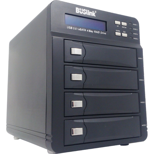 Buslink USB SuperSpeed/eSATA 4-bay RAID Hard Drive U3-16TB4S