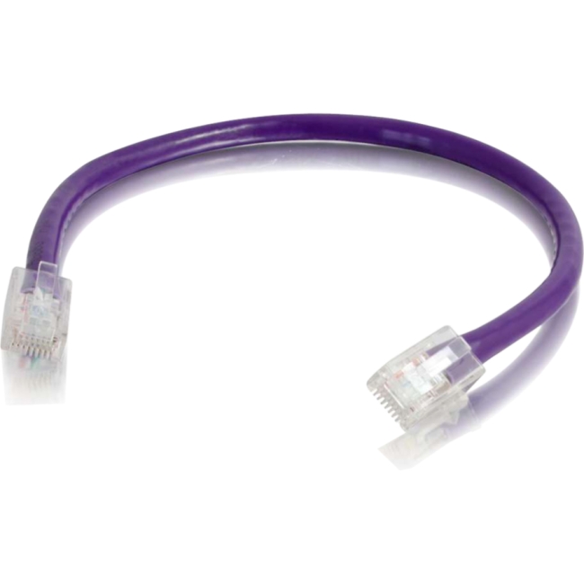 C2G 6in Cat5e Non-Booted Unshielded (UTP) Network Patch Cable - Purple 00948
