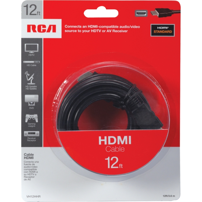 RCA 12 Ft HDMI Cable VH12HHR