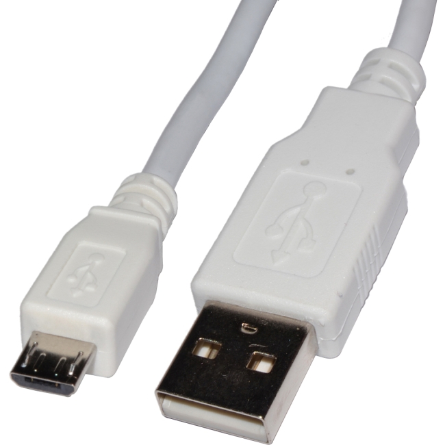 4XEM 10FT Micro USB To USB Data/Charge Cable For Samsung/Kindle/HTC (White) 4XMUSB10WH