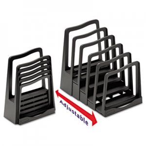 Avery Adjustable File Rack, Five Sections, 8 x 10 1/2 x 11 1/2, Black AVE73523 73523