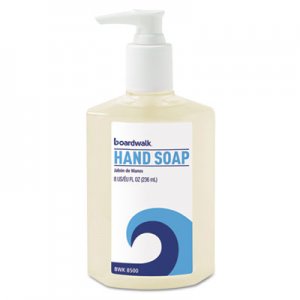 Boardwalk Liquid Hand Soap, Floral, 8 oz Pump Bottle BWK8500EA 9328-12-GCE00
