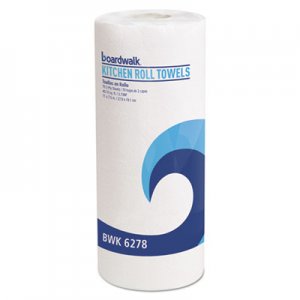 Boardwalk Perforated Paper Towel Rolls, 2-Ply, 11 x 8, White, 70/Roll, 30 Rolls/Carton BWK6278