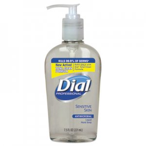 Dial Professional Antimicrobial Soap for Sensitive Skin, 7.5 oz Decor Pump Bottle, Floral, 12/CT DIA82834 DIA 82834