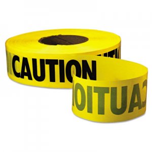 Empire Caution Barricade Tape, "Caution" Text, 3" x 1000ft, Yellow/Black EML771001 272-77-1001