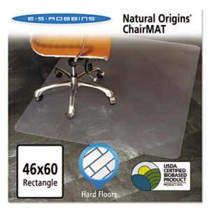 ES Robbins Natural Origins Chair Mat For Hard Floors, 46 x 60, Clear 143022 ESR143022