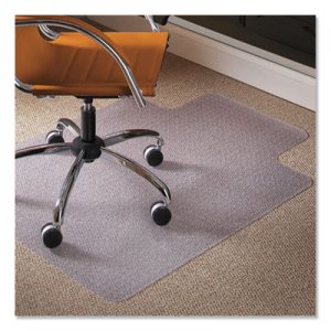ES Robbins Natural Origins Chair Mat With Lip For Carpet, 45 x 53, Clear 141042 ESR141042