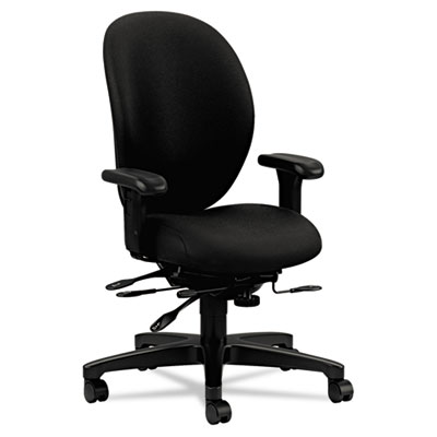 HON Unanimous Series High-Performance High-Back Executive Chair, Black Fabric 7608CU10T HON7608CU10T H7608.H.CU10.T