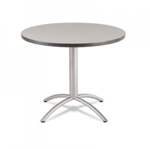 Iceberg CafeWorks Table, 36 dia x 30h, Gray/Silver ICE65621 65621