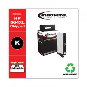 Innovera Remanufactured CB322WN (564XL) High-Yield Chipped Ink, Photo Black IVRB322WNC