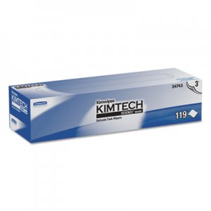 KIMTECH Kimwipes Delicate Task Wipers, 3-Ply, 11 4/5 x 11 4/5, 119/Box, 15 Boxes/Carton KCC34743