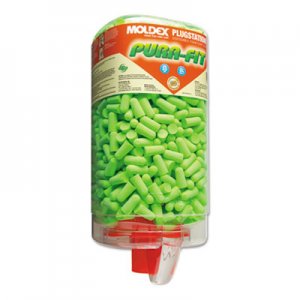 Moldex Pura-Fit PlugStation Earplug Dispenser, Cordless, 33NRR, Bright Green, 500 Pairs MLX6845 6845