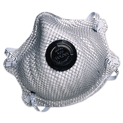Moldex 2400N95 Series Particulate Respirator, Half-Face Mask, Medium/Large, 10/Box MLX2400N95 2400N95