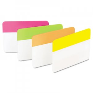 Post-it Tabs File Tabs, 2 x 1 1/2, Solid, Flat, Assorted Bright, 24/Pack MMM686PLOY 686-PLOY