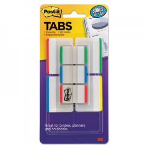 Post-it Tabs Tabs Value Pack, 1" and 2", Assorted Primary Colors, 114/PK MMM686VAD1 686-VAD1