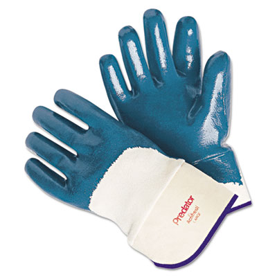 MCR Safety Predator Nitrile Gloves, Blue/White, Large, 12 Pairs MPG9760 127-9760