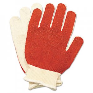 North Safety Smitty Nitrile Palm Coated Gloves, White/Red, Medium, 12 Pairs NSP811162M 068-81/1162M