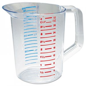 Rubbermaid Commercial Bouncer Measuring Cup, 32oz, Clear RCP3216CLE FG321600CLR