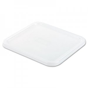 Rubbermaid Commercial SpaceSaver Square Container Lids, 8 4/5w x 8 3/4d, White RCP6509WHI FG650900WHT