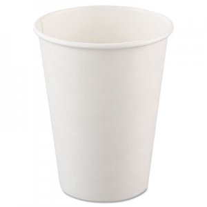 Dart Single-Sided Poly Paper Hot Cups, 12oz, White, 50/Bag, 20 Bags/Carton SCC412WN SCC 412WN