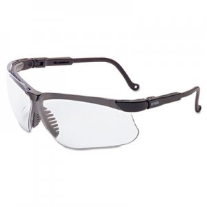 Honeywell Uvex Genesis Safety Eyewear, Black Frame, Clear Lens UVXS3200X S3200X