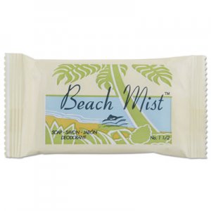 Beach Mist Face and Body Soap, Fragrance, 1.5 oz Bar, 500/Carton BHMNO15A NO1.5